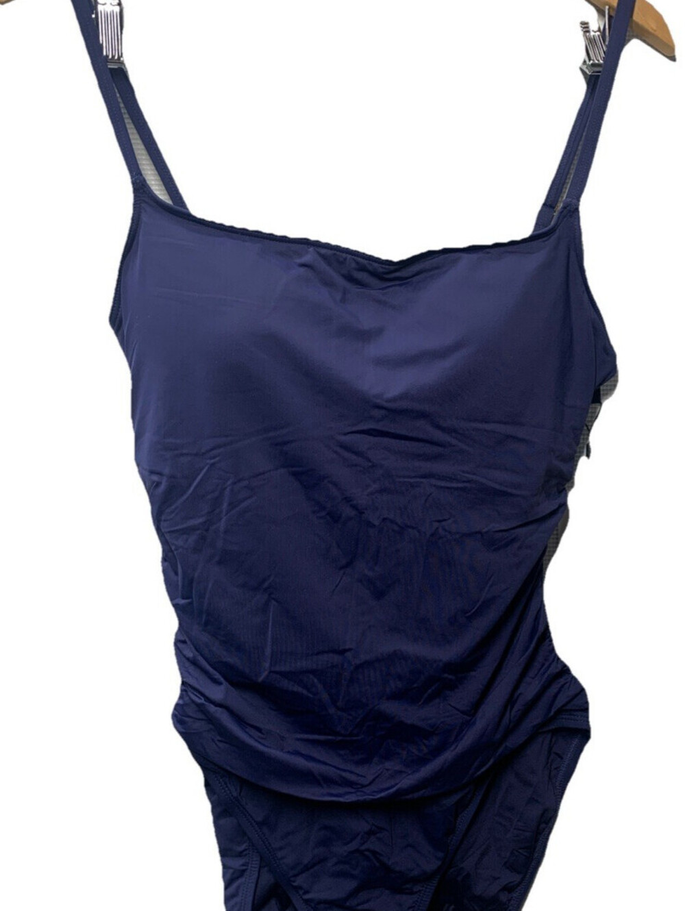 La Blanca Island Goddess Lingerie One Piece Swimsuit Indigo Swimwear Size 14